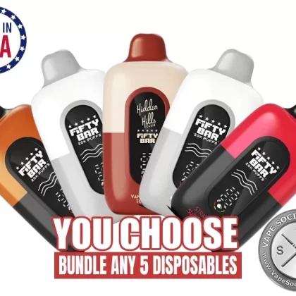 [5-Pack] Fifty Bar 20K Disposable Bundle