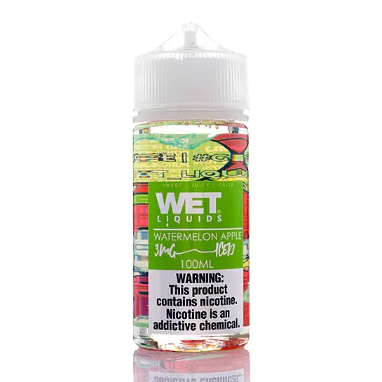 WET LIQUIDS Watermelon Apple Ice E-liquid -100ml - Vapebazaar Pk - Image 2