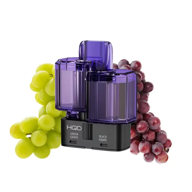 HQD Dual 35K Pod – Green Grape & Black Grape 20mg