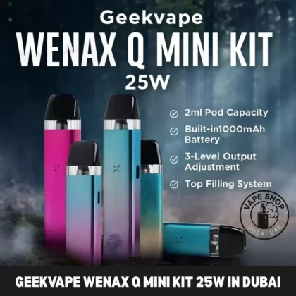 Geekvape Wenax Q Mini Kit 25W In Dubai - Vapeshopdubaiuae