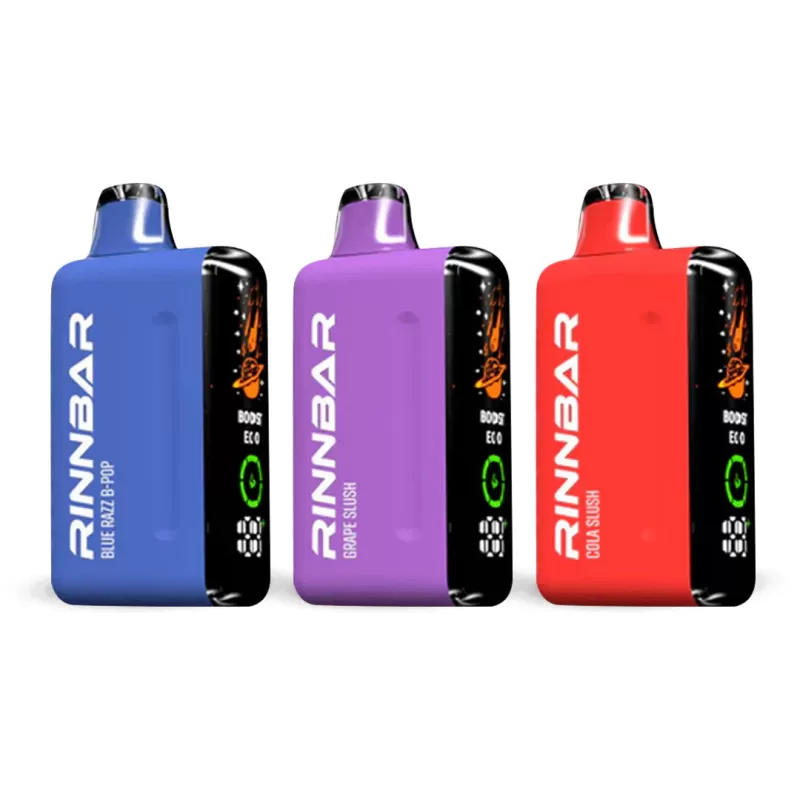 Rinnbar 50K Disposable - Blue Razz B-Pop, Cola Slush; 7 Daze