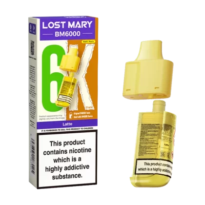Latte Lost Mary BM6000 Refill Pack - 20mg - Vape Product