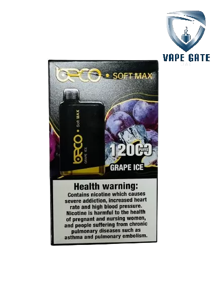 BECO SOFT MAX DISPOSABLE VAPE (12000 PUFFS) - 20 mg / Cherry Pomegranate - Image 2