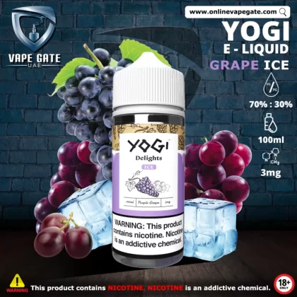 Yogi E Liquid Purple Grape Ice - 3 mg - 60 ml