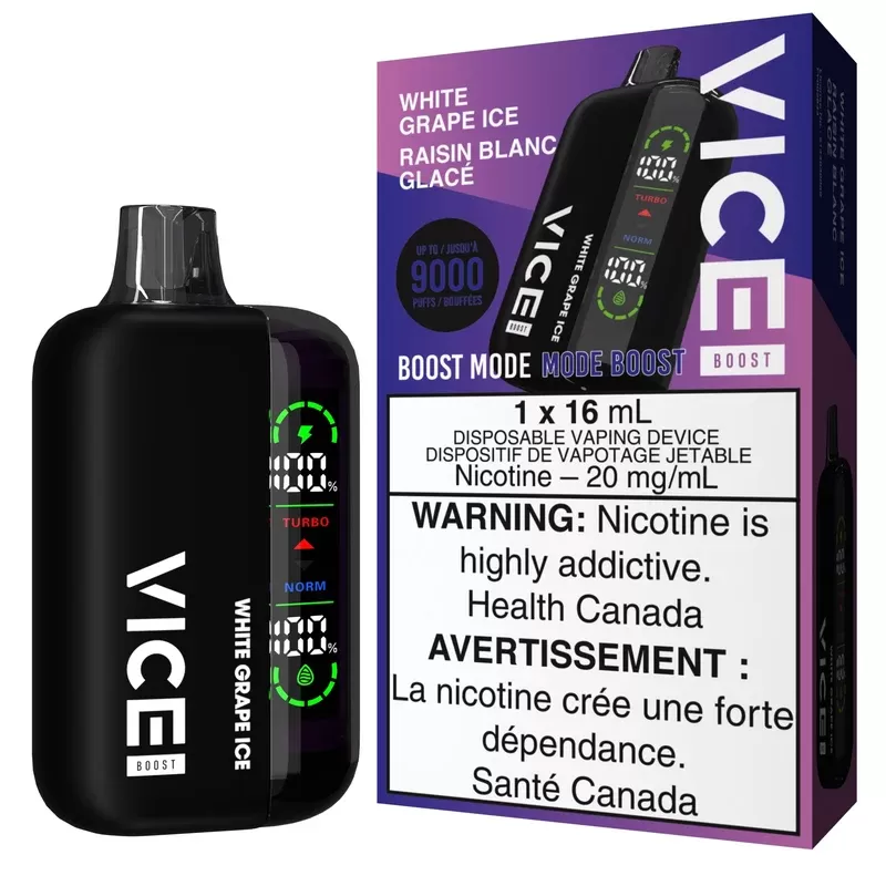 Vice Boost Disposable Vape – White Grape Ice