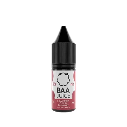 Baa Juice Strawberry Cherry Raspberry 10ml Nic Salt E-Liquid
