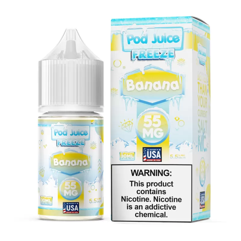 Pod Juice FREEZE - Banana - 30ML E-Liquid - 55MG