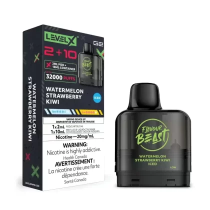 Flavour Beast Level X G2 2+10 – Watermelon Strawberry Kiwi Iced