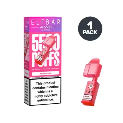 Strawberry Ice Elf Bar AF5500 Refill Pack - Ecigdepot