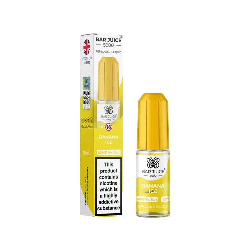 Bar Juice 5000 Banana Ice Nic Salt - Vape Product, Vape Product