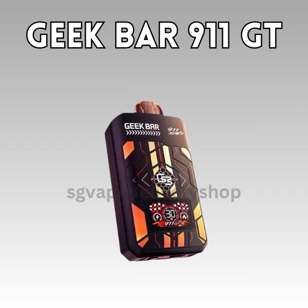 Geekbar 911 GT 16000 Puffs - Starter Kit (Device + Cartridge) / Lychee Raspberry