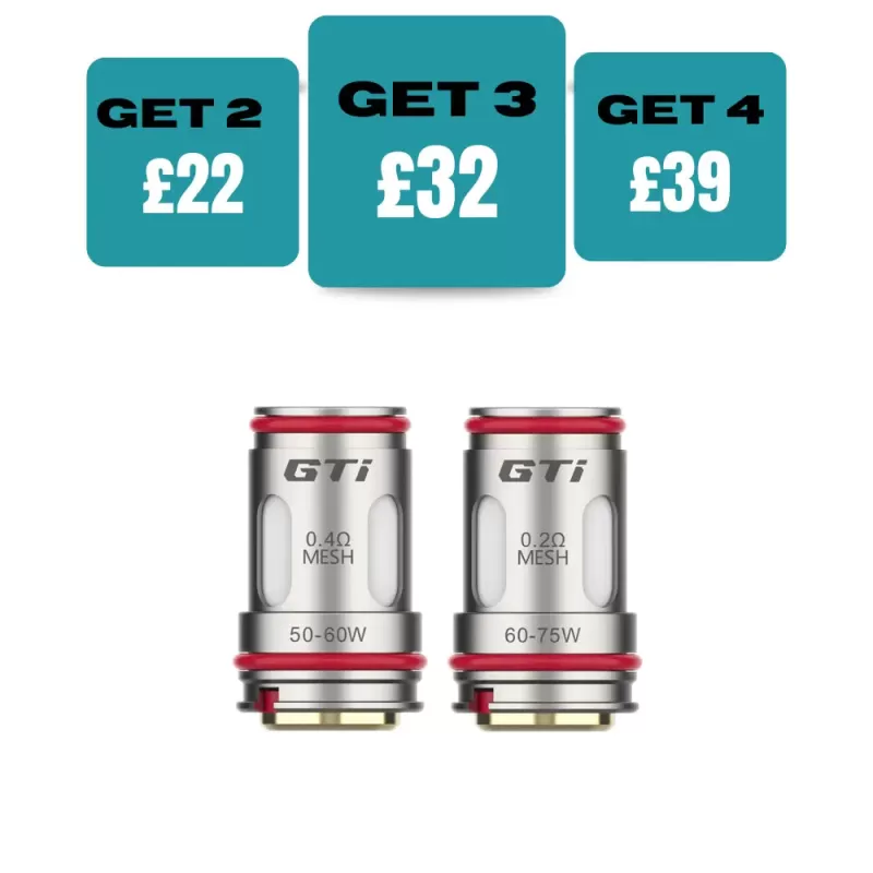 Vaporesso GTI Resplacement Coils Pack of 5 - 0.15OHM