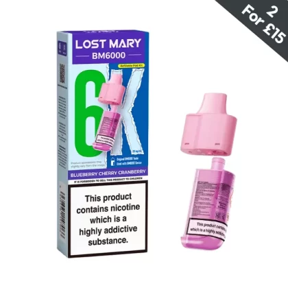 Blueberry Cherry Cranberry – Lost Mary BM6000 POD