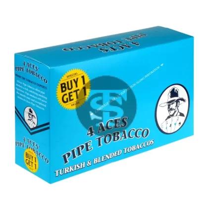 4 Aces Turkish B1G1 Pipe Tobacco 6 Pouches of 1.2 oz.