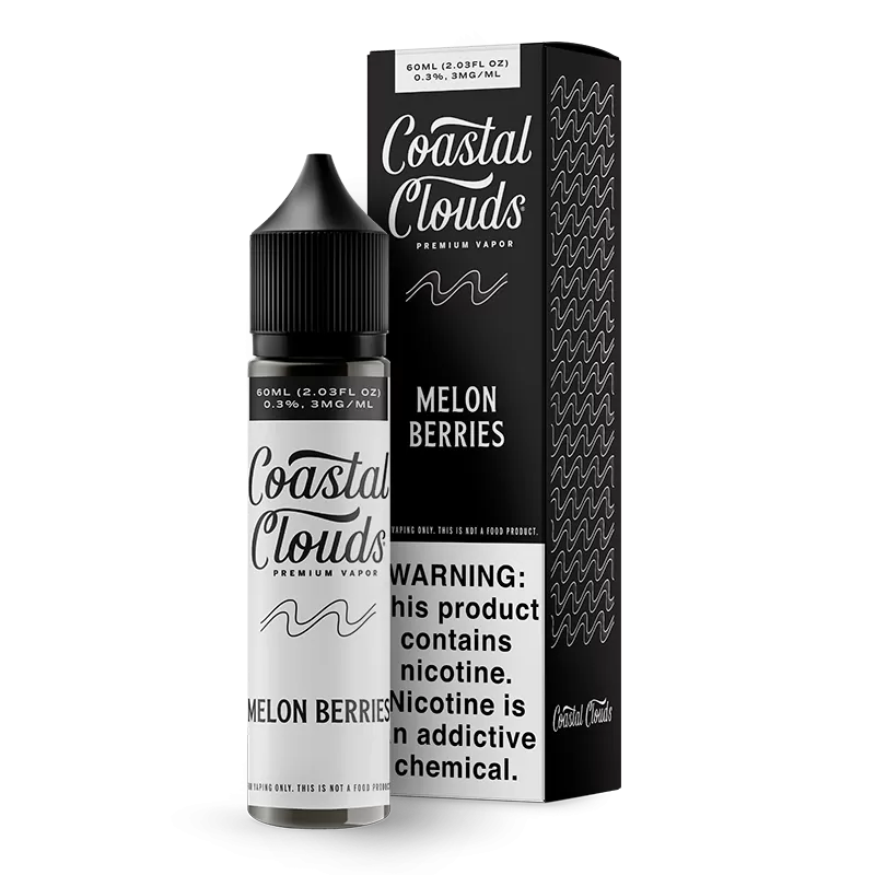Coastal Clouds - Melon Berries - 60ML E-Liquid - 6MG