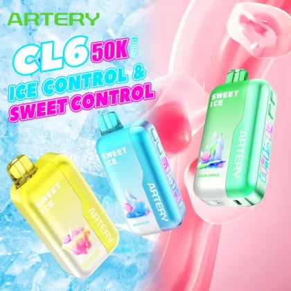 ARTERY CL6 Sweet & Ice Control Disposable Device - 50000 Puffs - Vimto