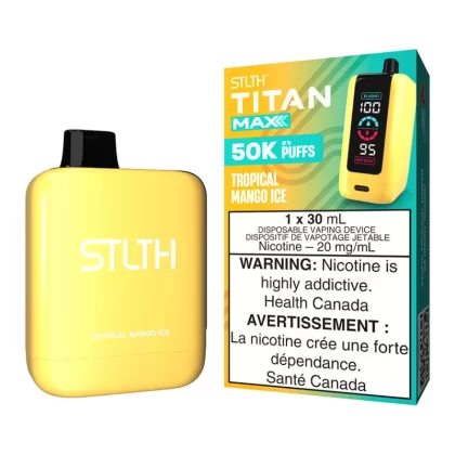 STLTH Titan Max Disposable Vape Device - Tropical Mango Ice - 20mg/ml
