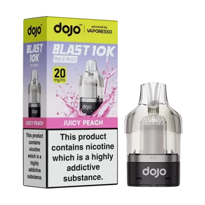 Juicy Peach Dojo Blast 10K Refill Pack - 20mg - Vape Product