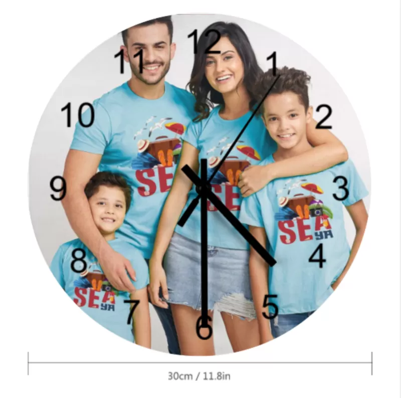 Custom personalised photo retro wall clock (Made in USA, Free Fast Shipping) - Image 2