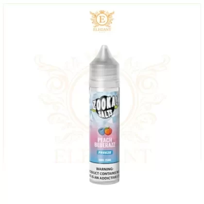 ZOOKA PEACH BLUERAZZ FREEZE SALT 60ML ELIQUID
