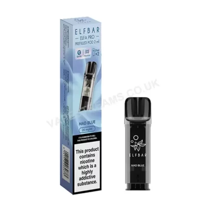Elf Bar ELFA Pro Mad Blue Prefilled Pods - Vapestreams Co