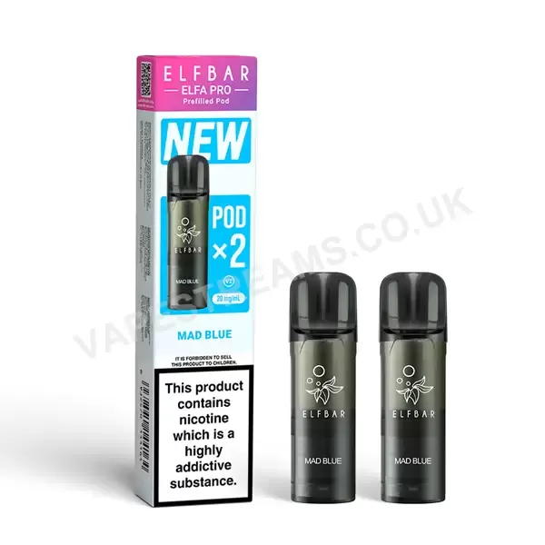 Elf Bar ELFA Pro Mad Blue Prefilled Pods - Vapestreams Co - Image 2