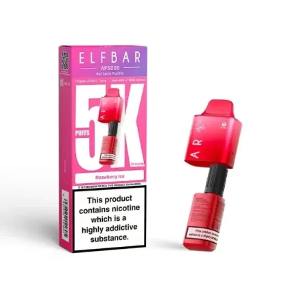 Elf Bar AF5000 Prefilled Pods - Strawberry Raspberry Cherry Ice