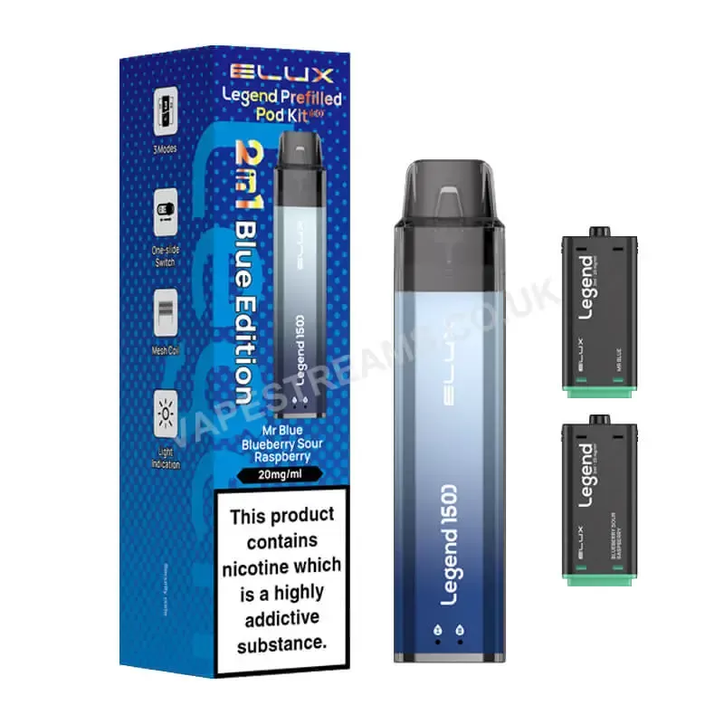 Elux Legend 1500 Vape Kit - Vapestreams Co