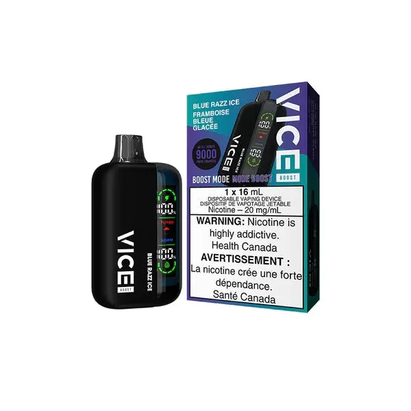 Vice Boost Disposable Vape – 9000 Puffs – Blue Razz Ice