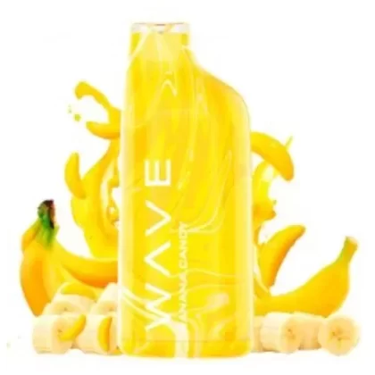 Banana Candy Wave 800 20mg Disposable Pod (Bud Vape)