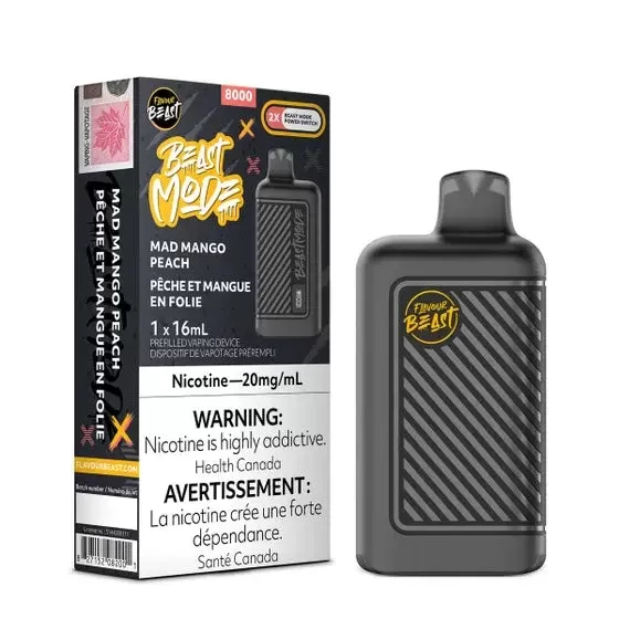 FLAVOUR BEAST BEAST MODE 8000 – MAD MANGO PEACH