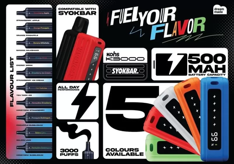 KOHS K3000 Pre-Filled Cartridge Single Pack 20mg Akta 852 Registered - Vapeandgo Com My - Image 2