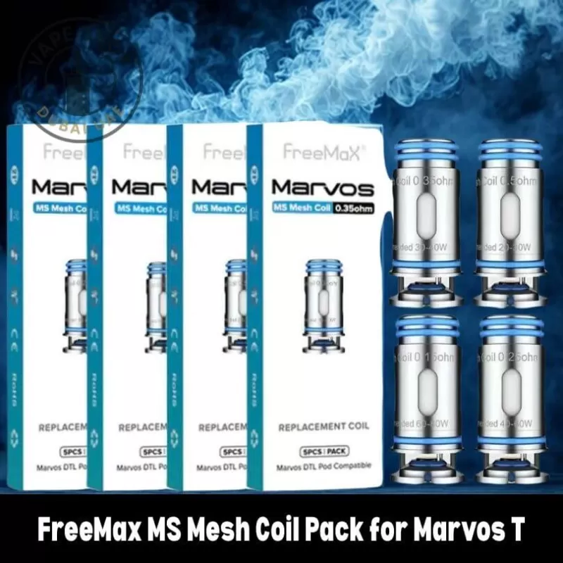 FreeMax MS Mesh Coil Pack for Marvos T – 5 Pack in Dubai, UAE - Vape Product, Vape Product (4CD6A7)