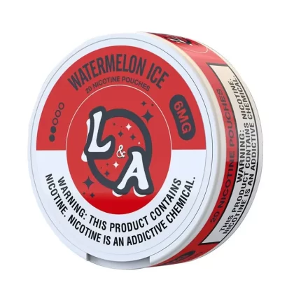 L&A Watermelon Ice Nicotine Pouches (20 Pouches/Can) - Ecigdepot