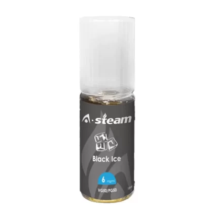 A Steam 10ml Black Ice 50/50 Vape Juice - 10 Pack - Strength 6mg