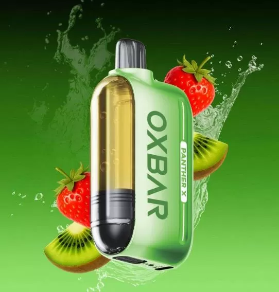 Oxbar Panther X Rechargeable Disposable Vape (50K Puffs) - Strawberry Kiwi / 50 mg - Image 2