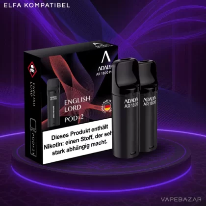 Adalya Alpha Pods – English Lord – (2er Pack) - Adalya / Propylenglykol / Aromastoffe / Glycerin / Nikotinbenzoat