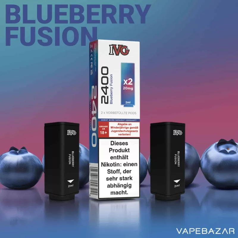 IVG 2400 – 4 Pod System – Prefilled Pods (2 Stk.) – Blueberry Fusion