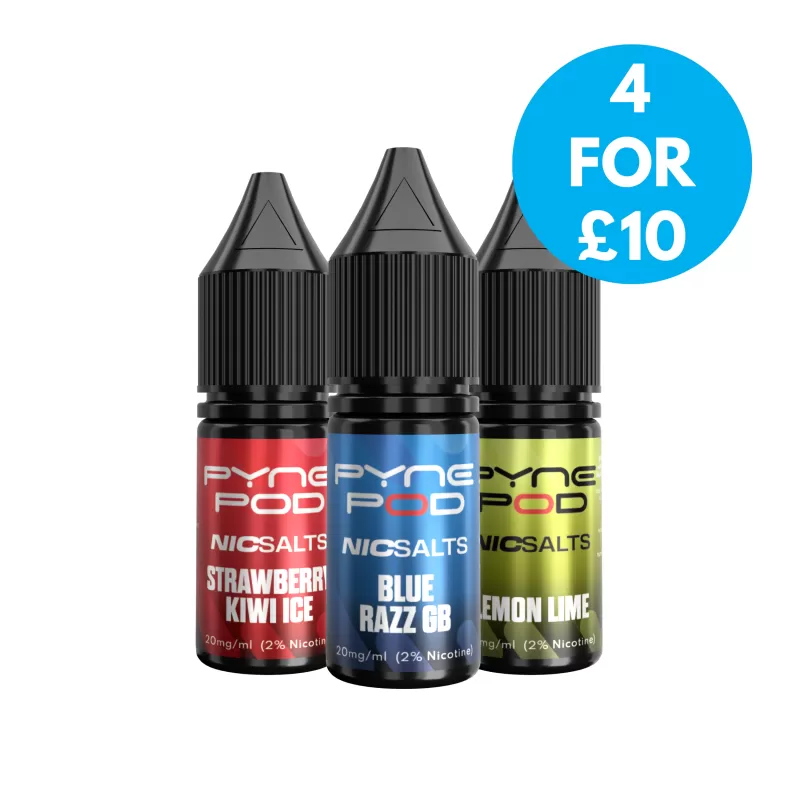 Pyne Pod 10mg (1%) Nic Salt - Vape Product; 50VG/50PG (28BC8D)