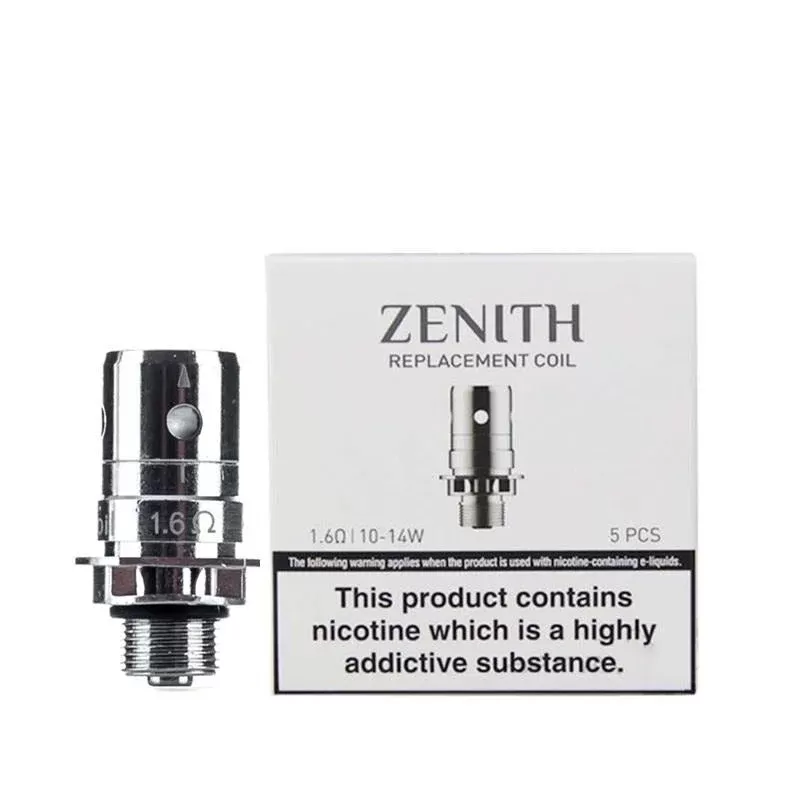 INNOKIN ZENITH REPLACEMENT VAPE COILS - Option#0.8 Ohm - Five Pack>1.0 Ohm - Five Pack>1.2 Ohm - Five Pack>1.6 Ohm - Five Pack
