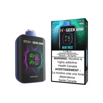 STLTH X GEEKBAR Blue Razz 80K Disposable Vape, 30mL