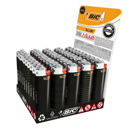 Zapalniczka BIC J23 Slim Styles Gold ( opakowanie 50szt. )