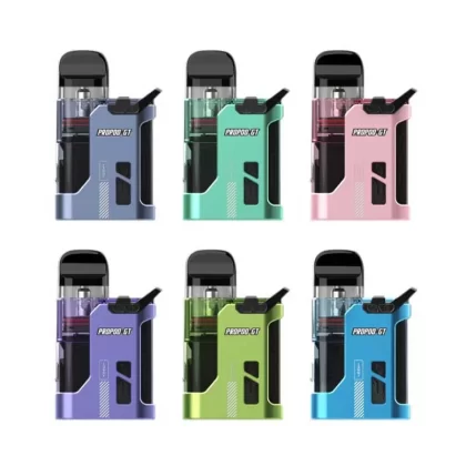 SMOK Propod GT Pod Kit - Compact design measuring 79.6mm x 47.2mm x 18.6mm.; A powerful 700mAh battery.; Each pod holds 2ml of e-liquid.