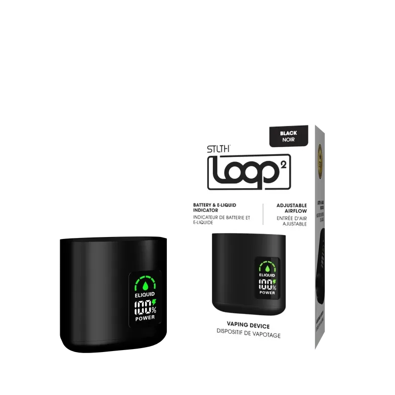 STLTH Loop 2 Device - Colour#Black>Grey>Aqua Blue>Fuchsia>Jade Green>Purple>Pearl White>Gold