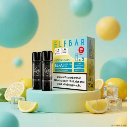 ELFBAR ELFA Pods Frozen Lemon 20mg – 2er Pack - Elf Bar; Ice, Zitrone; 20mg/ml