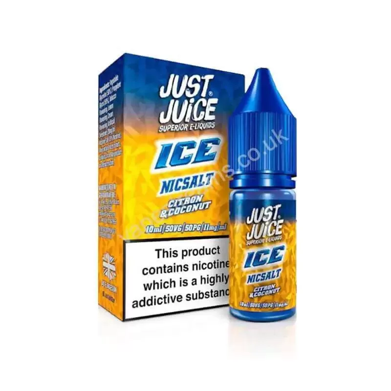 Just Juice Ice Citron & Coconut Nic Salt E-Liquid - Vapestreams Co