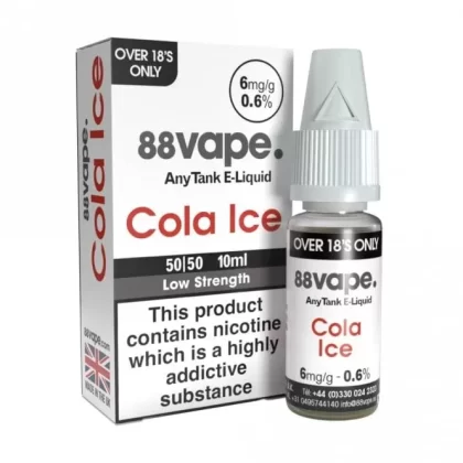 88vape Cola Ice E Liquid – AnyTank Series (10ml)