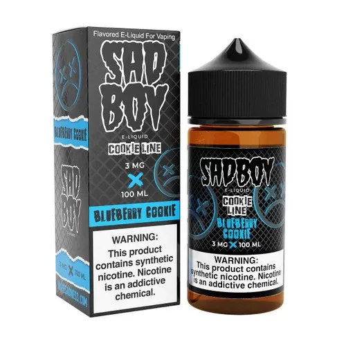 SadBoy CookieLine Blueberry Cookie Synthetic Nicotine 100ml E-Juice - Eliquidsupply