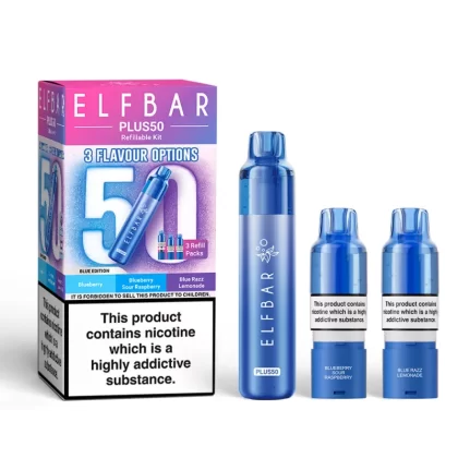 Elf Bar Plus 50 Prefilled Pod Kit - Raspberry Edition