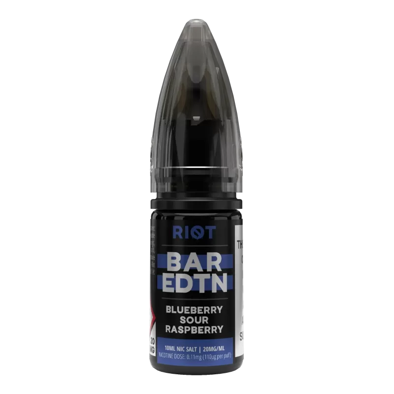 Blueberry Sour Raspberry Nic Salt By Riot Squad BAR EDTN - 5mg